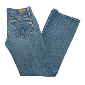 Citizens of Humanity Women's Kelly #001 Stretch Low-Rise Bootcut Denim Jeans